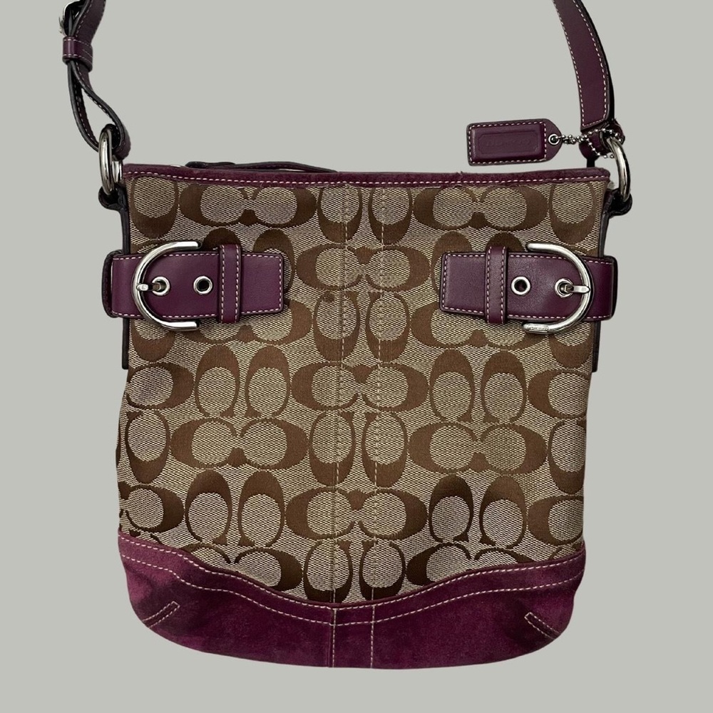 Monogram Coach Shoulder Bag
